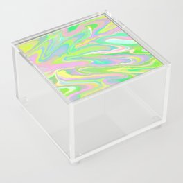 Neon Marble - Bright, Rainbow, Unicorn, Iridescent Acrylic Box