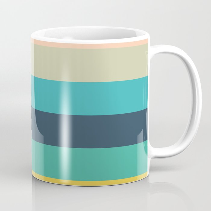 Colorful Timeless Stripes Totetsu Coffee Mug