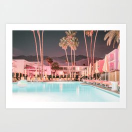 Palm Springs Hotel Pool Art Print