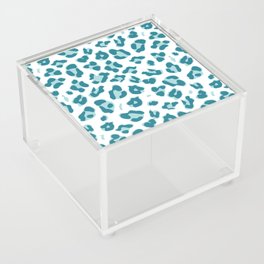Blue Cheetah Print Acrylic Box