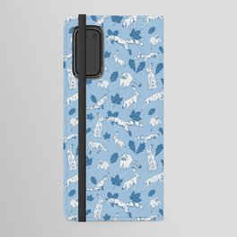 Woodland creatures in blue Android Wallet Case