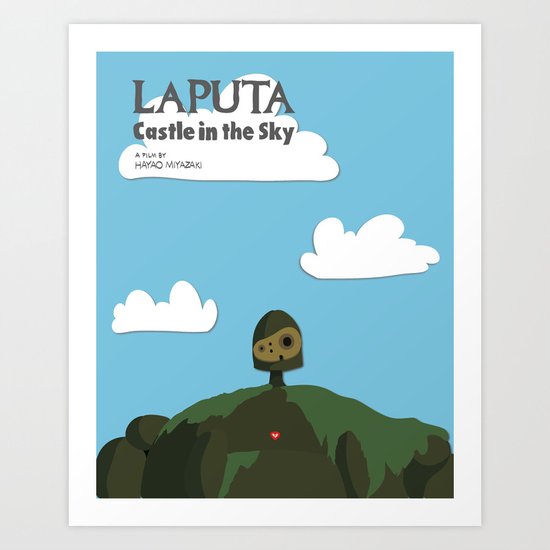 Laputa Castle in the Sky Art Print