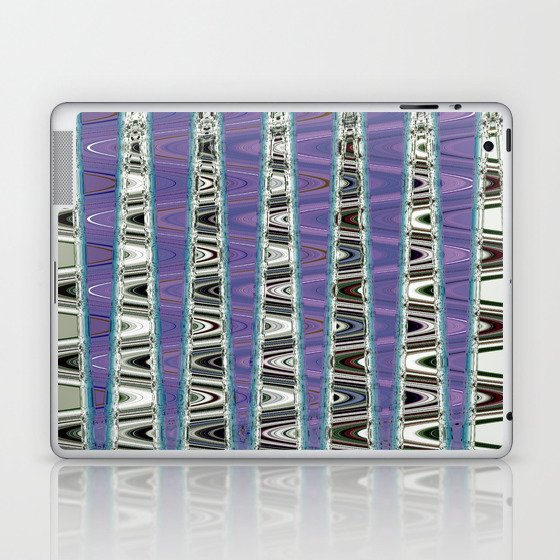 Purple Black And White Abstraction Laptop & iPad Skin