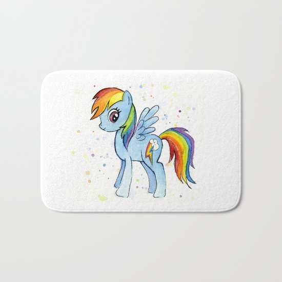 Rainbow Dash MLP Pony Bath Mat