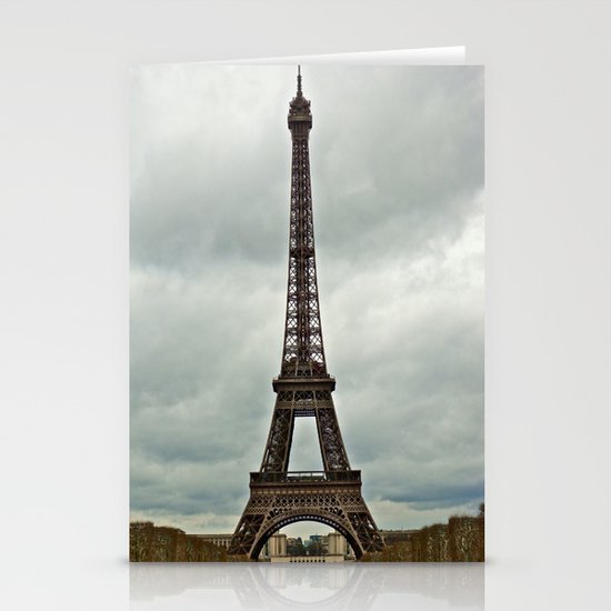 Eiffel Tower on a Cloudy Day Stationery Cards