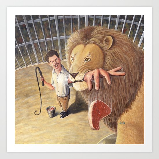 Don't Bite the Hand That Feeds You Art Print