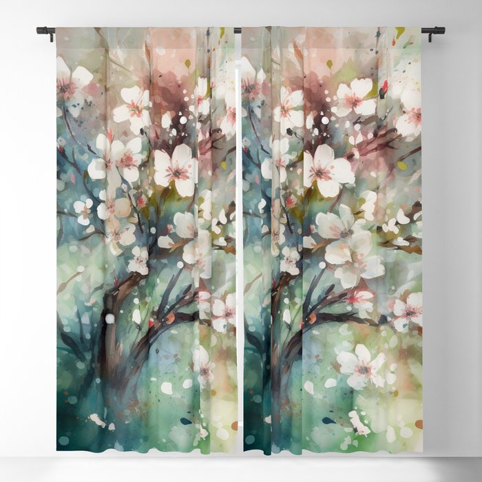 Dreamy Cherry Blossom 4 Blackout Curtain