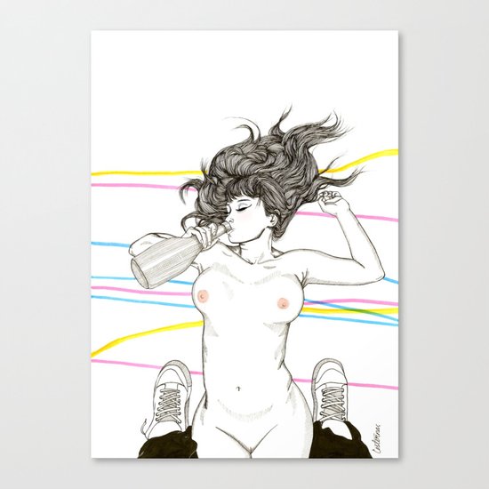Let's drink! Canvas Print