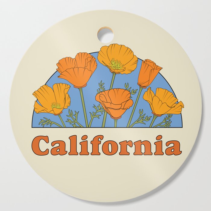 California Poppies Cutting Board