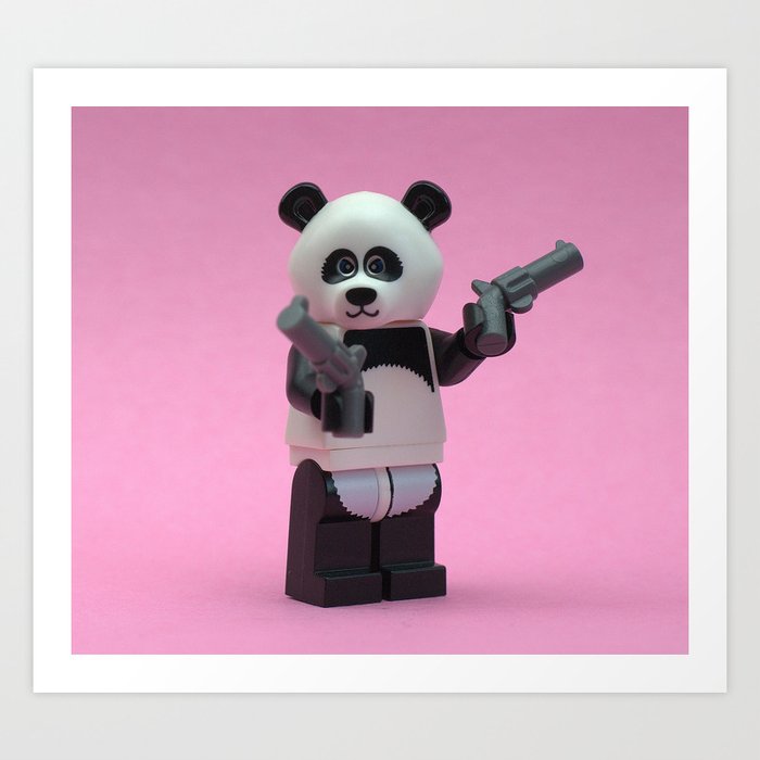 Banksy Panda Art Print by Minifignick