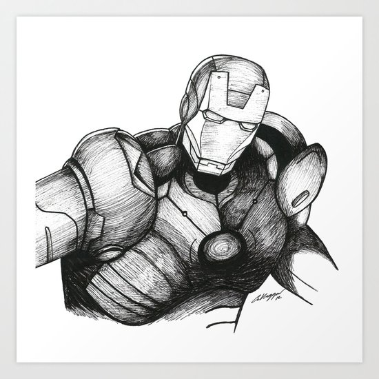Iron Man Art Print