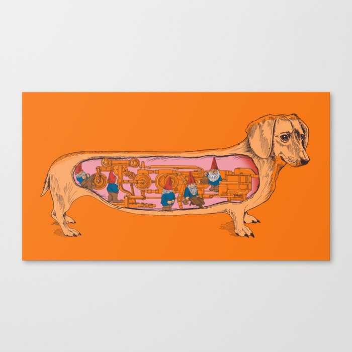 Secrets Of The Dachshund Canvas Print