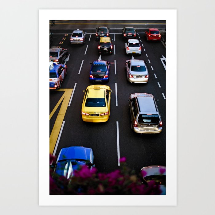 cars and traffic Art Print