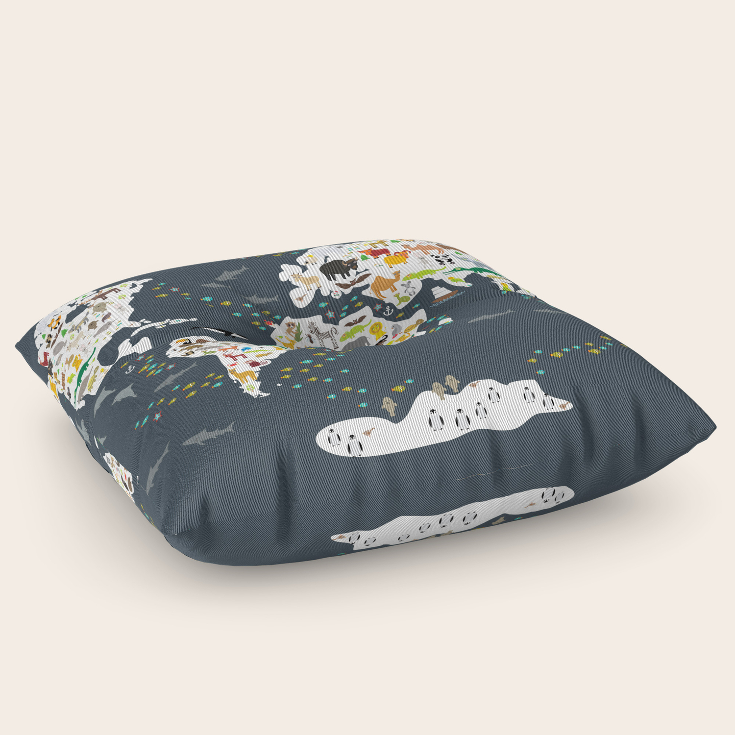 childrens animal floor pillows