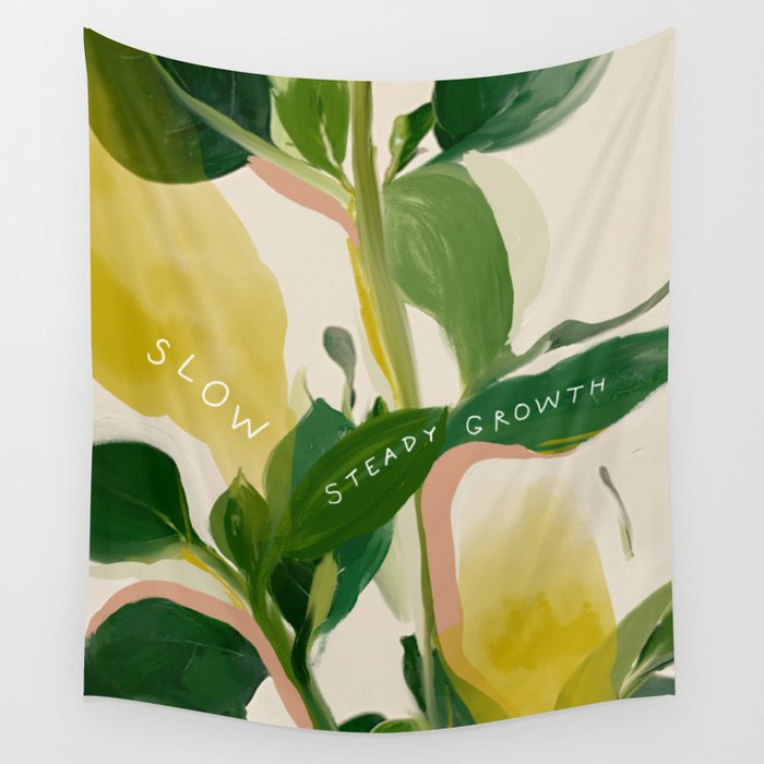Slow Steady Growth Wall Tapestry