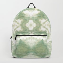 Saged Shibori Pocket Square Backpack | Mixed Media, Fabricart, Digital, Ecodye, Upcycle, Abstract, Boho, Tiedye, Pastel, Painting 