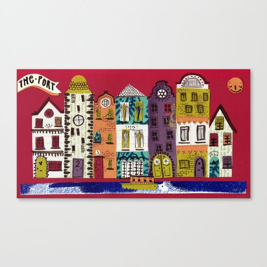 The Port Canvas Print