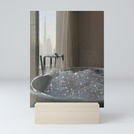 PERFECT MORNING | digital art collage by Yana Potter | bathroom aesthetic | chill and relax vibes  Mini Art Print