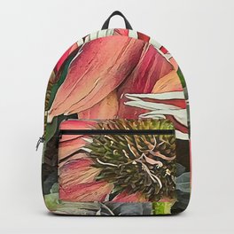 Echinacea I Red coneflowers art and decor  Backpack
