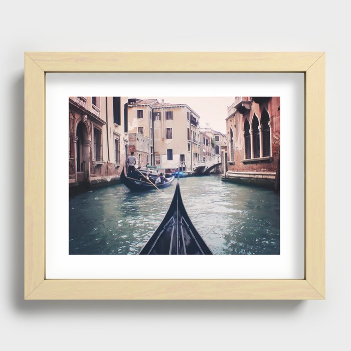 Venice by Gondola | Photograph Recessed Framed Print