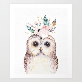 Forest Owl by Nature Magick Art Print