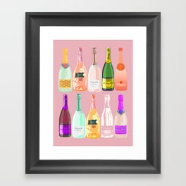 Champagne girl Framed Art Print