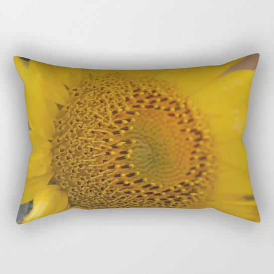 Sunflower close up Rectangular Pillow