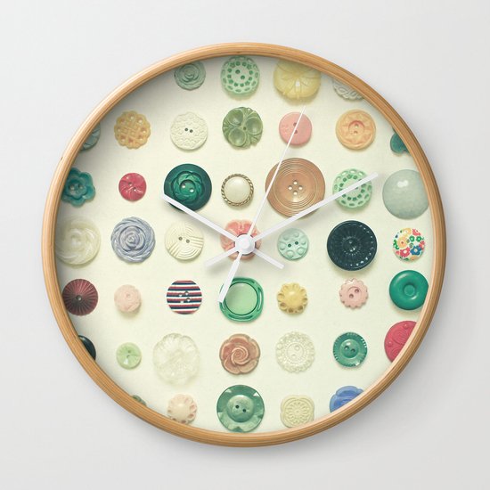 The Button Collection Wall Clock