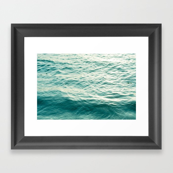 Blue Water Framed Art Print