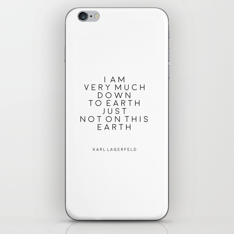 Fashion Wall Art Fashion Decor Karl Lagerfeld Quotes Karl Lagerfeld Print Printable Quotes Fashion Iphone Skin By Typohouseart Society6