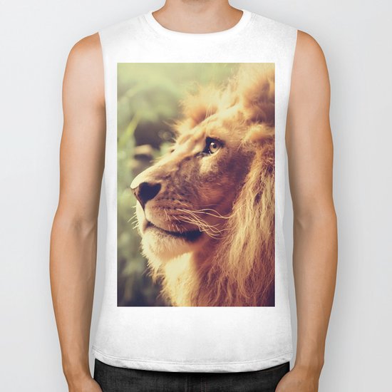 Lion Biker Tank