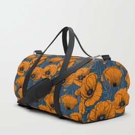 Orange poppies Duffle Bag