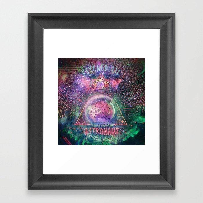 Psychedelic Astronaut  Framed Art Print