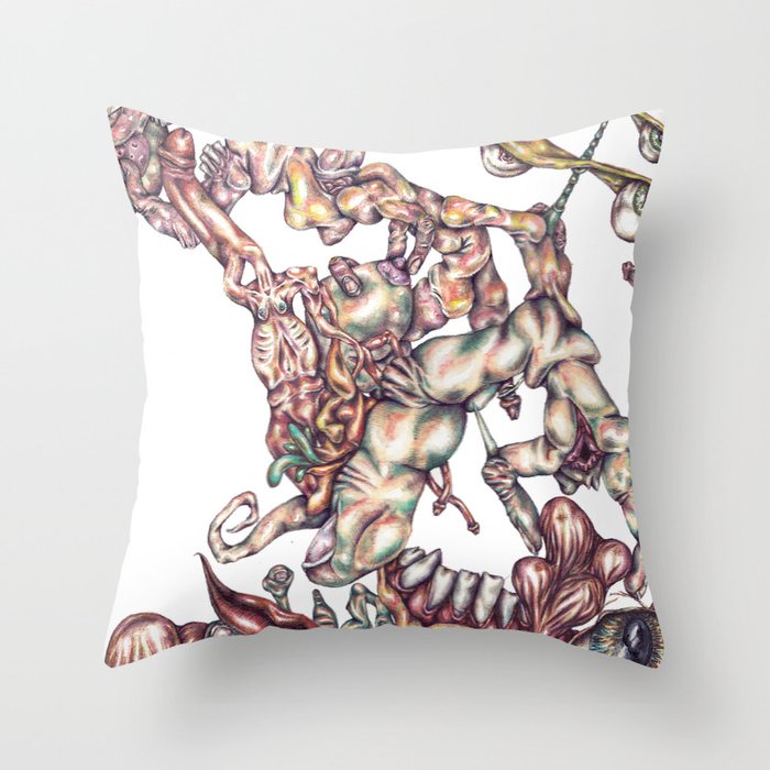 "I'd Like You Better if Your Head Was Actually a Dick" Throw Pillow