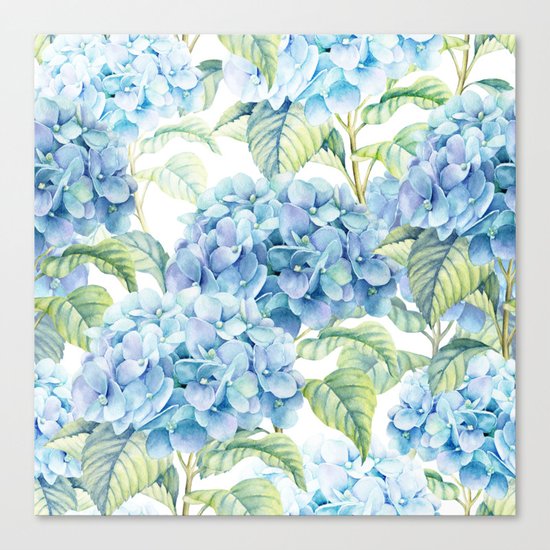 Blue Hydrangea Canvas Print