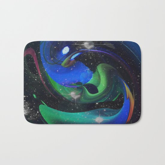 A Space Ray Bath Mat