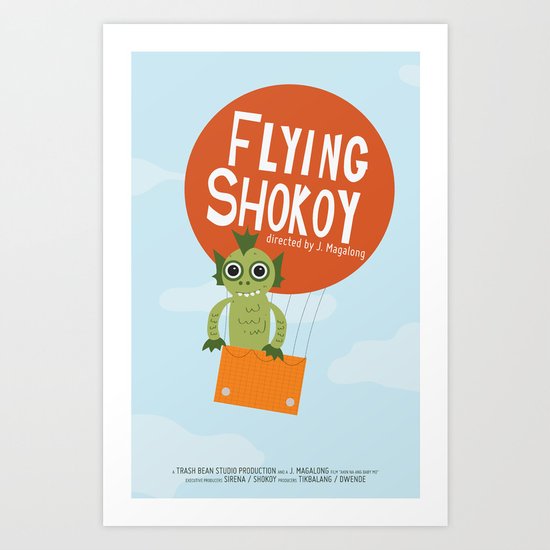Flying Shokoy (Philippine Mythological Creatures Series #4) Art Print