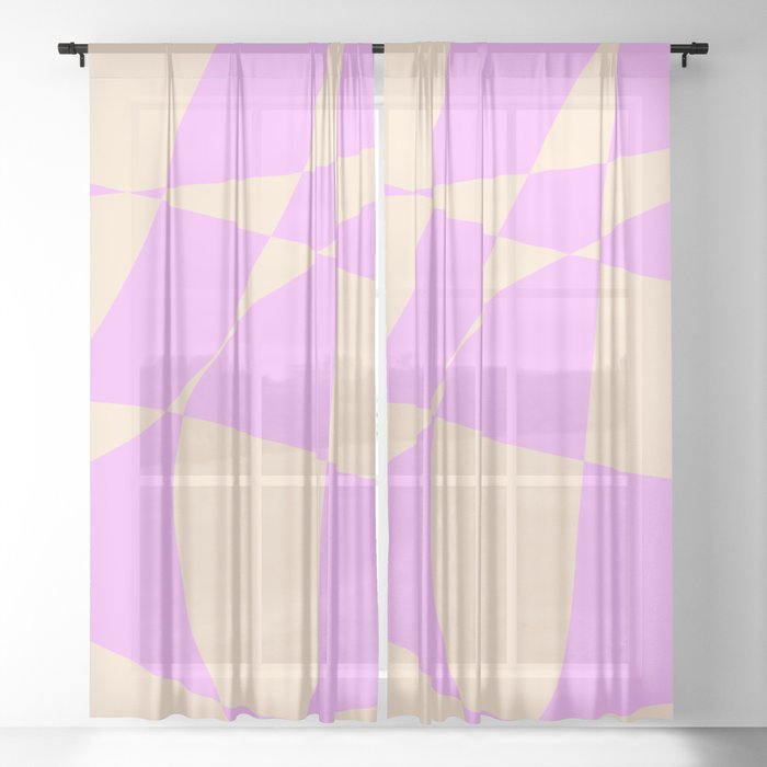 Abstract pattern 05 Sheer Curtain