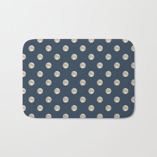 Full Moon Polka Dot Bath Mat