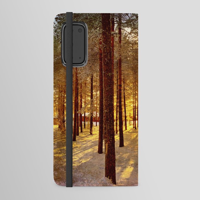 Sun through the trees Android Wallet Case