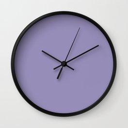Courageous Mid Tone Purple Blue Solid Color Pairs To Sherwin Williams Brave Purple SW 6823 Wall Clock