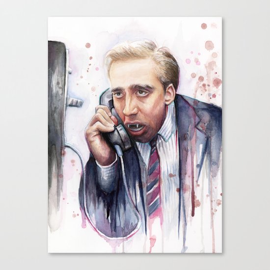 Nicolas Cage Vampire Meme Canvas Print