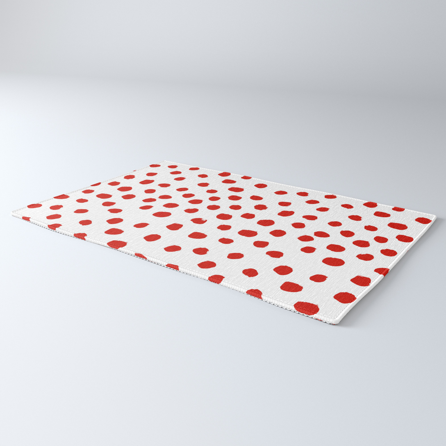 Christmas Dots Painted Minimalist Dotted Pattern Holiday Red And