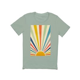 Sun Retro Art III T Shirt | Curated, Ilustration, Painting, Sunset, Spring, Pattern, Sunny, Ray, Rays, Light 