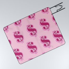 Pink Money Pattern Picnic Blanket
