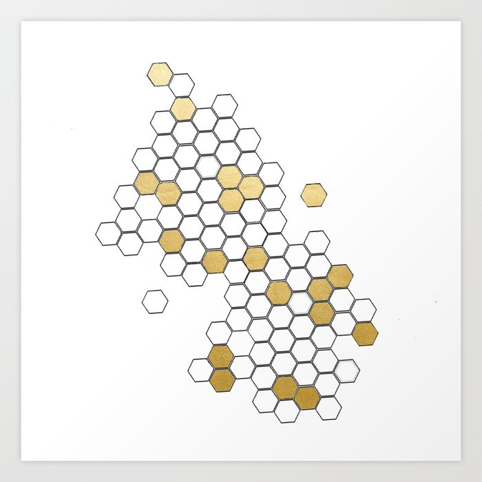  Honey Comb Art Print by 4thstellar Society6