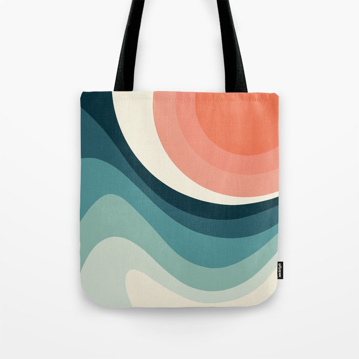 Summer Spiral 4 Retro Art Print Tote Bag by Alicia Bock Society6