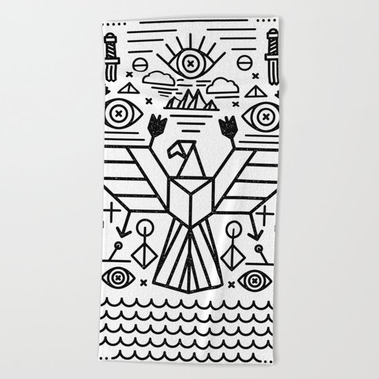 Secret Eagle Beach Towel