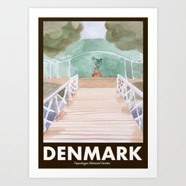 Visit Denmark: Copenhagen Botanical Gardens Art Print