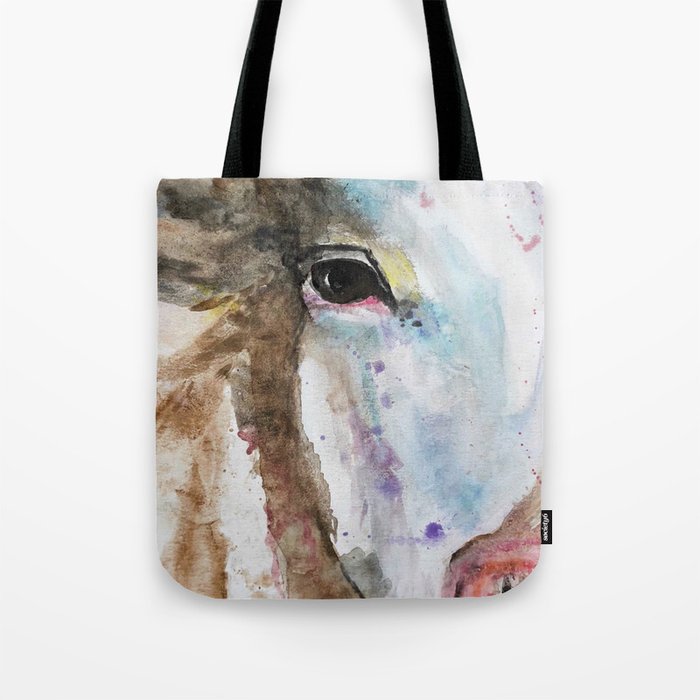 Spotted Farmhouse Cow Tote Bag